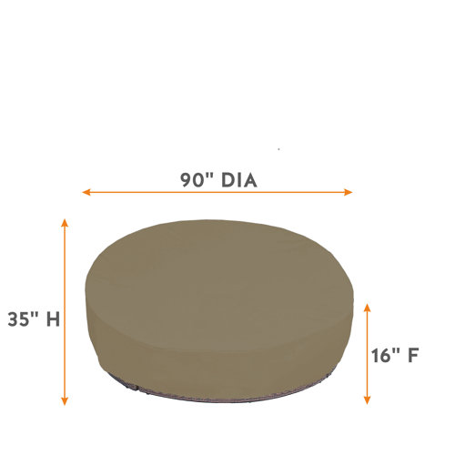 Latitude Run® HeavyDuty Outdoor Waterproof Round Daybed Sofa Cover